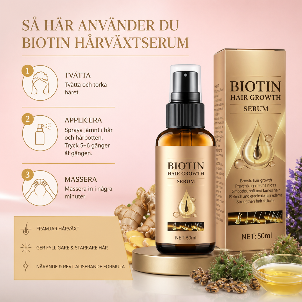 Rosmarin & Ingefära Hårolja – Närande Formula För Ett Starkare Hårutseende