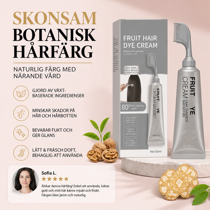 Skonsam Botanisk Hårfärg – Naturlig Färg Med Närande Vård