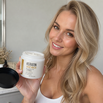 Keratin Hårmask – Djupvårdande Formula För Mjukt Och Glansigt Hår