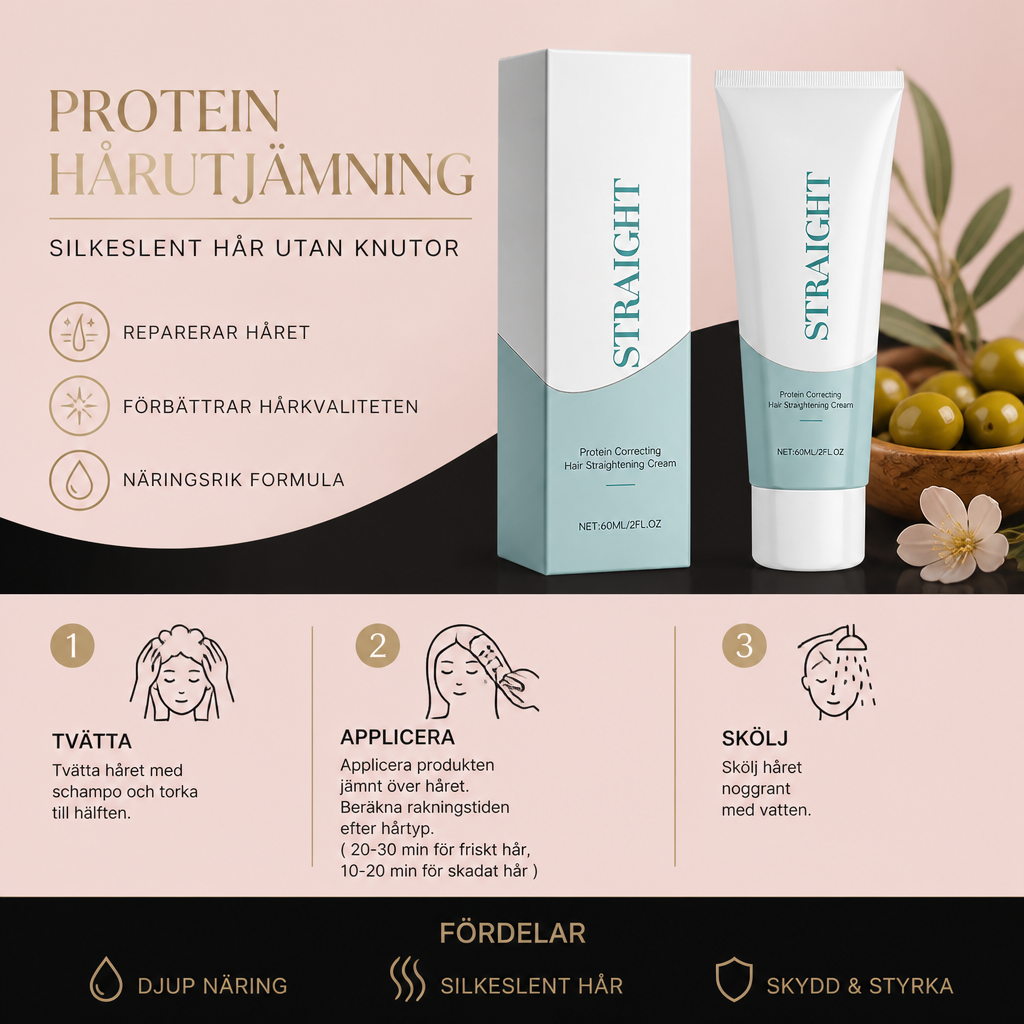 Proteinhårutjämningsbehandling – Närande Formula För Silkeslent Hår
