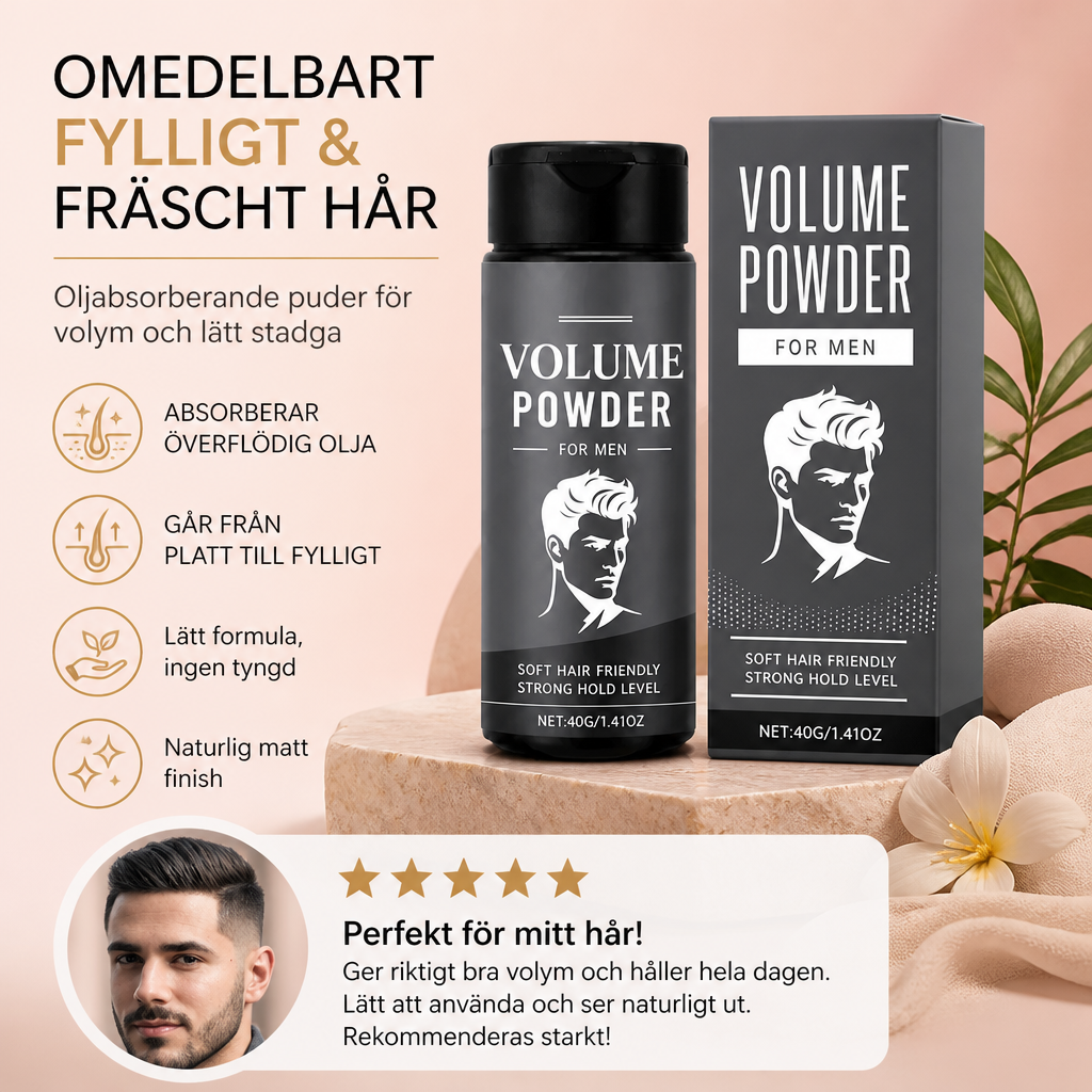 Oljeabsorberande Hårpuder – Lätt Formula För Fräscht Och Fylligt Hårutseende