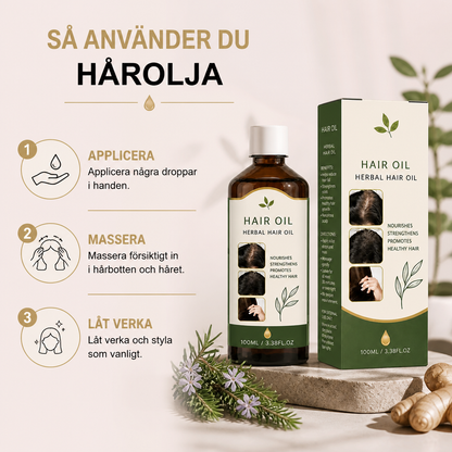 Rosmarin & Örtbaserad Hårolja – Närande Hårbottenvård För Ett Fylligare Hårutseende