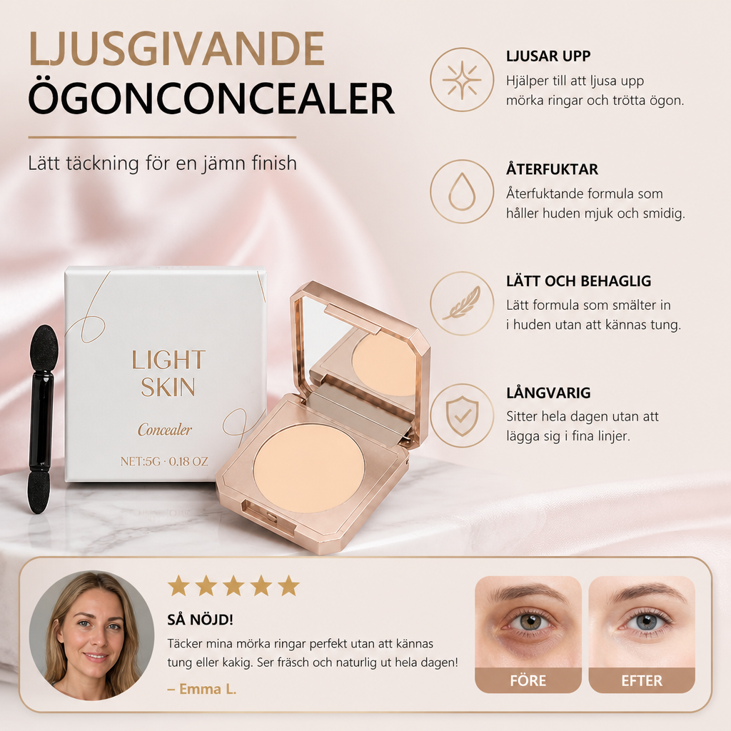 Ljusgivande Ögonconcealer – Lätt Täckning För En Jämn Finish