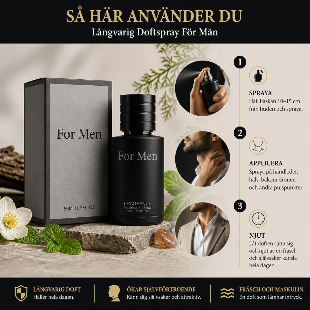 Långvarig Doftspray För Män – Fräsch Doft För Vardaglig Självsäkerhet