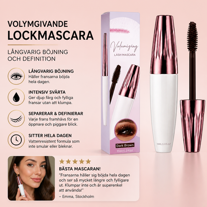 Volymgivande Lockmascara För Långvarig Böjning Och Definition