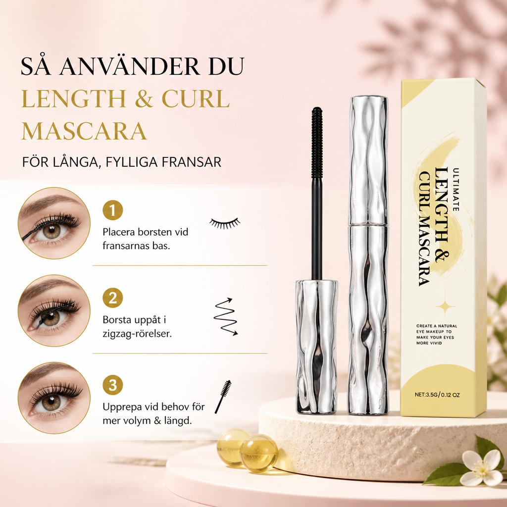Förlängande & Volymgivande Mascara – Definierade Fransar Med Fylligare Volym