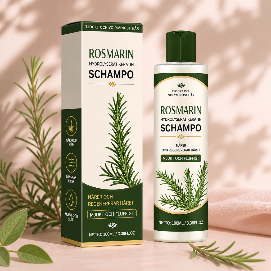 Rosmarin Keratin Hårmask – Närande Reparationsvård För Mjukt Hår