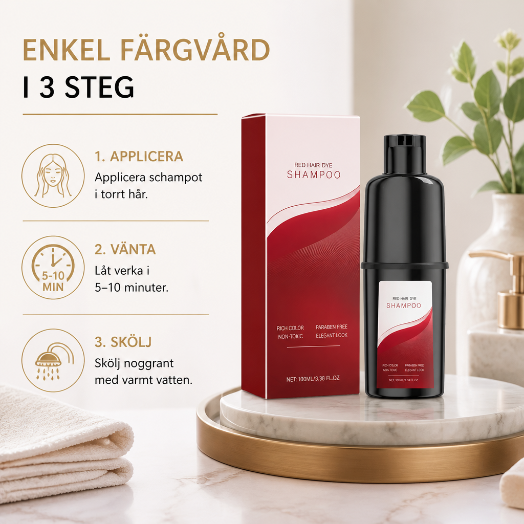 Svart Sesam Färgbevarande Schampo – Uppfräschning För Ett Naturligt Mörkt Hårutseende