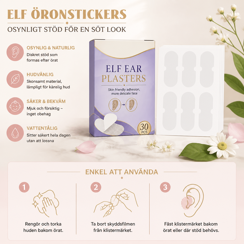 Elf-Öronstickers – Osynligt Öronformningsstöd För En Söt Look