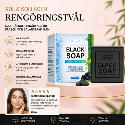 Kol & Kollagen Rengöringstvål – Djupgående Rengöring för Fräsch och Balanserad Hud