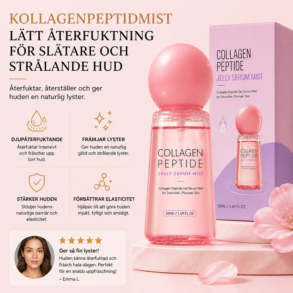 Kollagenpeptidmist – Lätt Återfuktning För Slätare och Strålande Hud