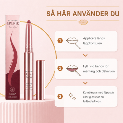Färgad Läppkonturpenna – Slät, Definierad Färg Som Håller Längre