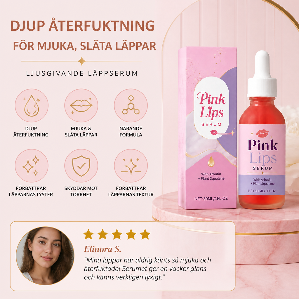 Ljusgivande Läppserum – Djup Återfuktning För Mjuka, Släta Läppar