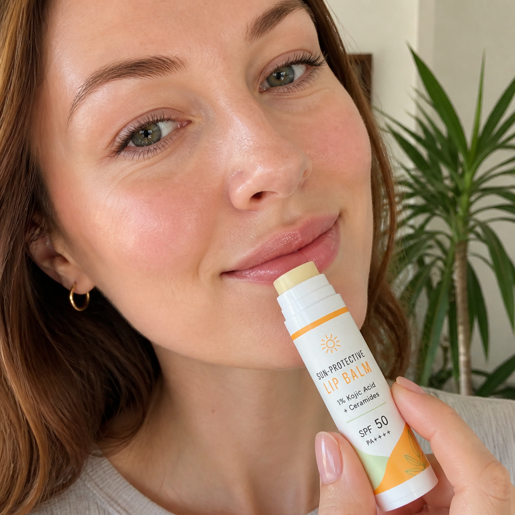 Mineral Läppbalsam Med SPF-Vård – Återfuktande Formula För Mjuka, Släta Läppar