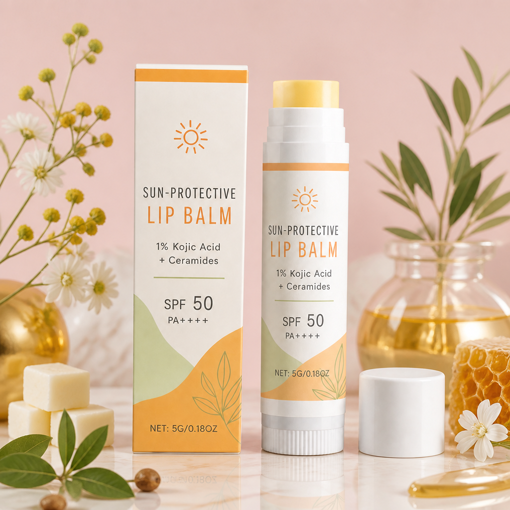 Mineral Läppbalsam Med SPF-Vård – Återfuktande Formula För Mjuka, Släta Läppar