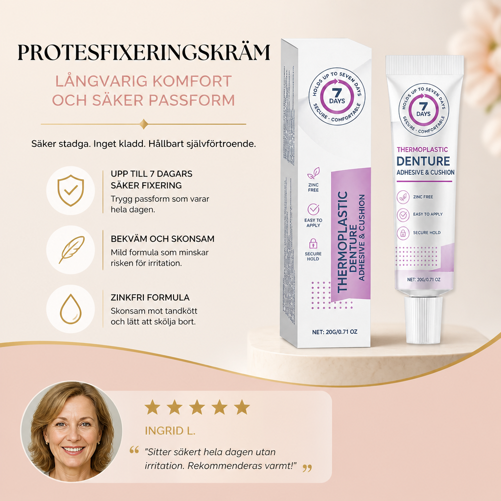 Protesfixeringskräm – Långvarig Komfort Och Säker Passform