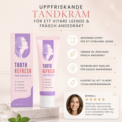 Uppfriskande Tandkräm Med Whitening-Effekt – För Ett Vitare Leende & Fräsch Andedräkt