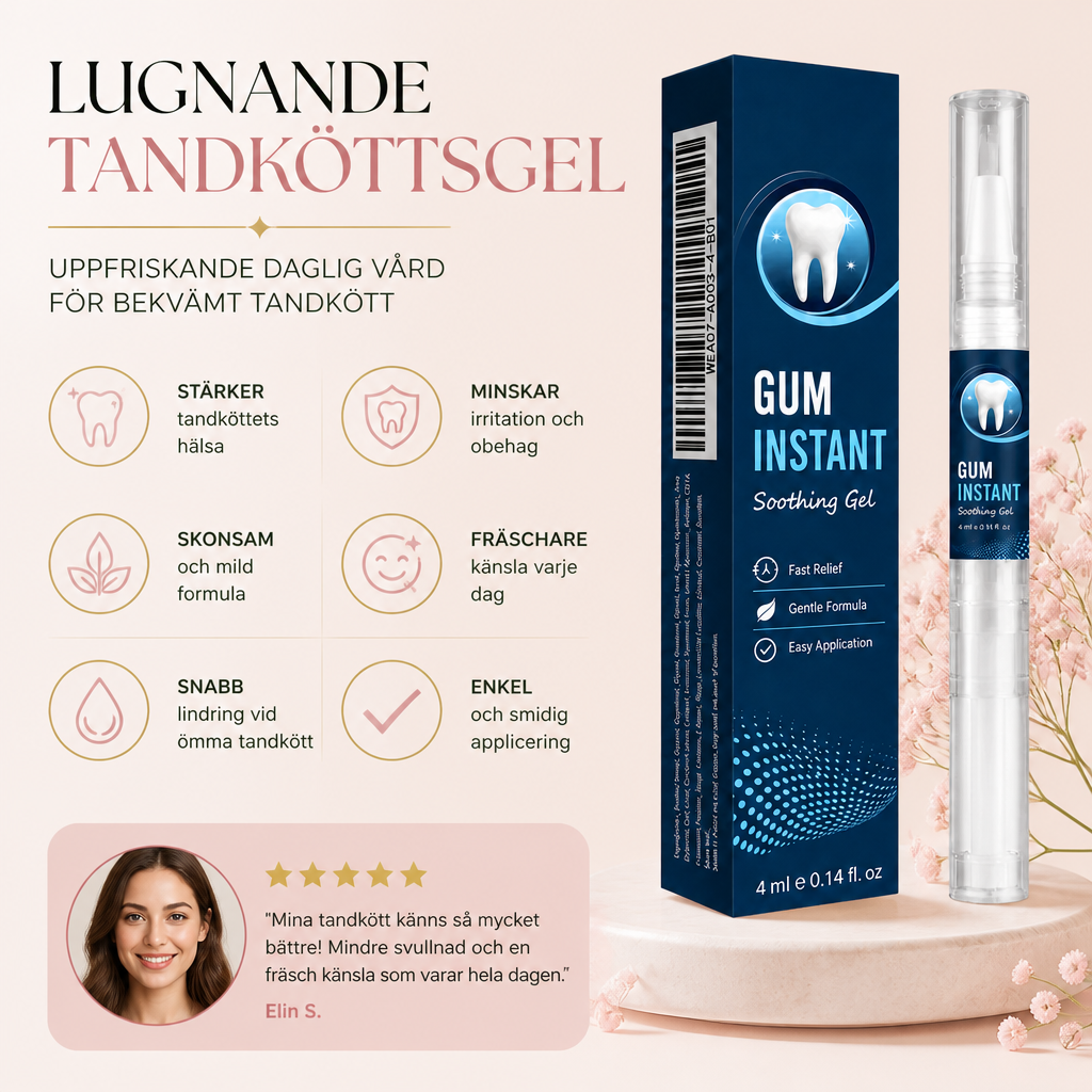 Lugnande Tandköttsgel – Uppfriskande Daglig Vård För Bekvämt Tandkött