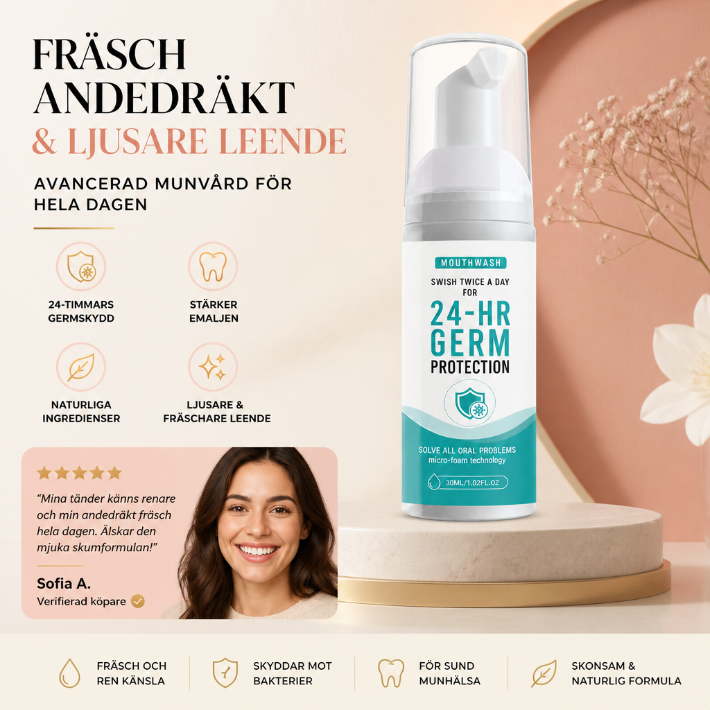 Whitening Tandkrämsskum – Fräsch Daglig Vård För Ett Ljusare Leende