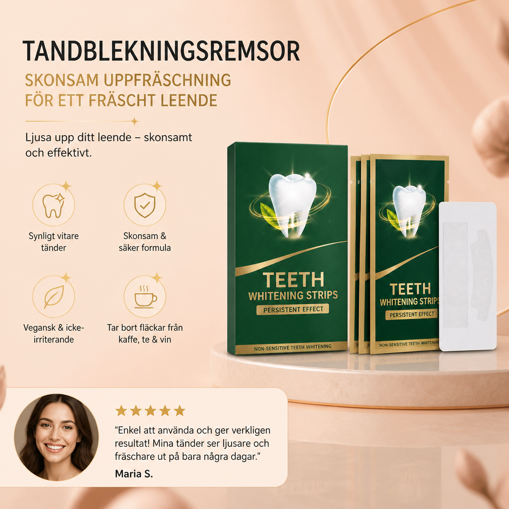 Tandblekningsremsor – Skonsam Uppfräschning För Ett Fräscht Leende