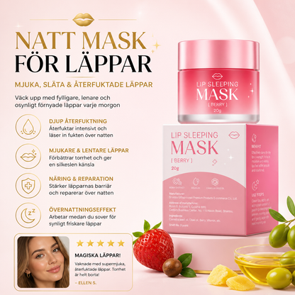 Läppmask För Natten För Mjuka, Släta & Återfuktade Läppar