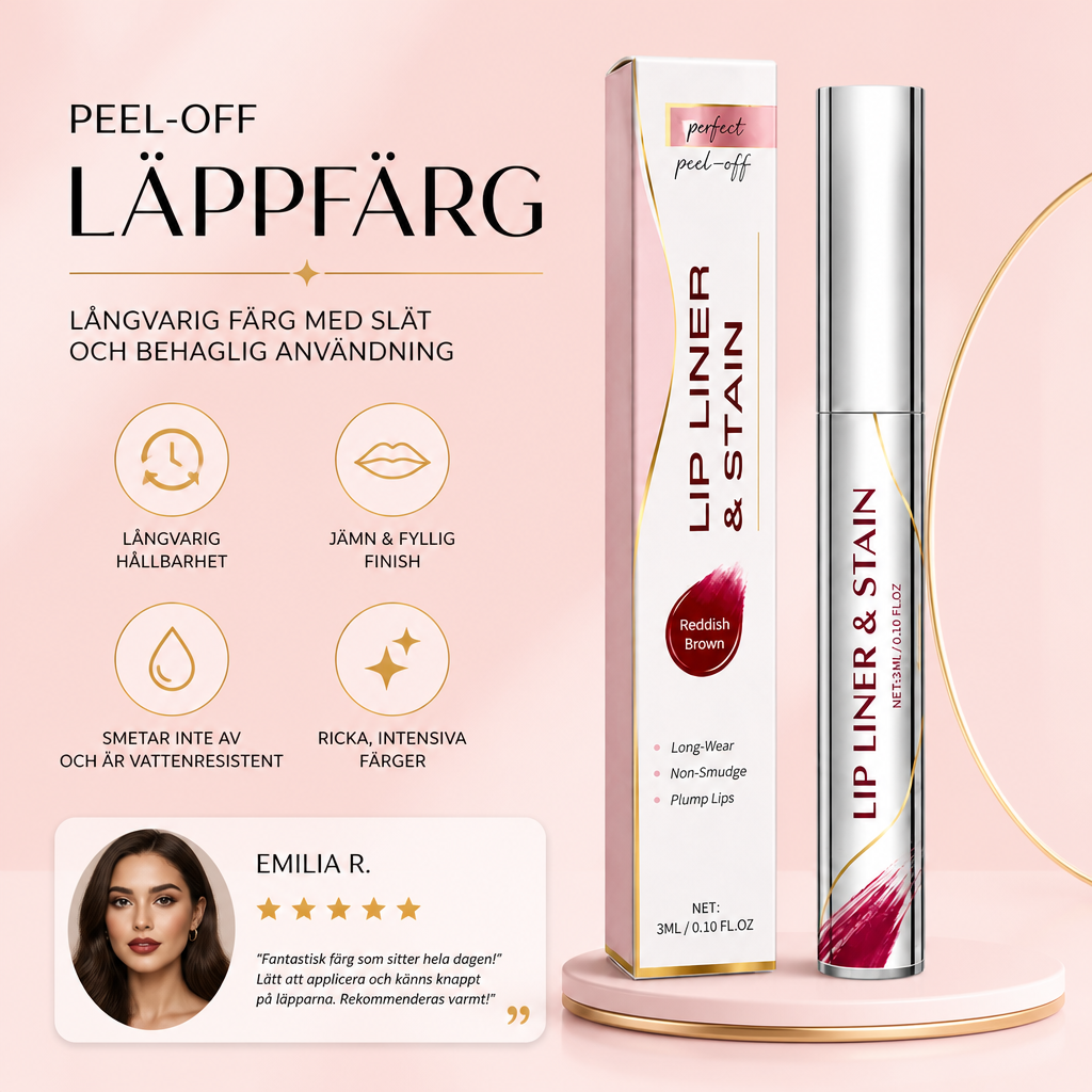 Peel-Off Läppfärg – Långvarig Färg Med Slät och Behaglig Användning