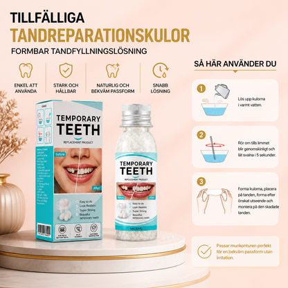 Tillfälliga Tandreparationskulor – Formbar Tandfyllningslösning