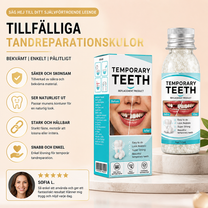 Tillfälliga Tandreparationskulor – Formbar Tandfyllningslösning