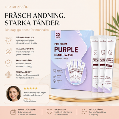 Hydroxyapatit Lila Munskölj – Fräsch Daglig Munvårdslösning