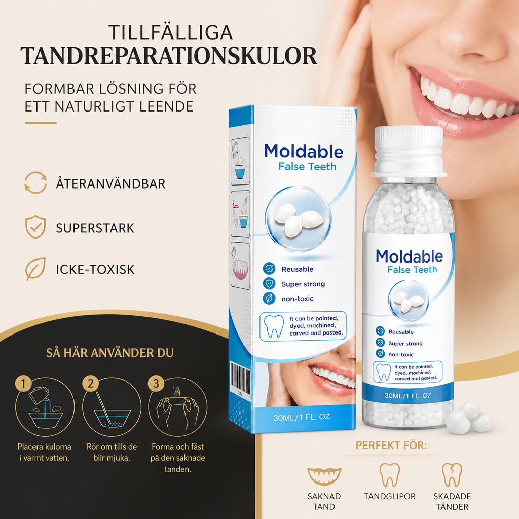 Tillfälliga Tandreparationskulor – Formbar Lösning För Ett Naturligt Leende