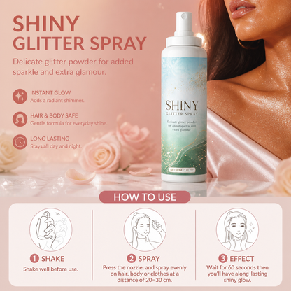 Glittrande Glitter Spray – Skimrande Highlightmist För Kropp Och Hår
