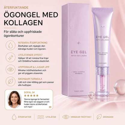 Återfuktande Ögongel med Kollagen för Släta och Uppfriskade Ögonkonturer