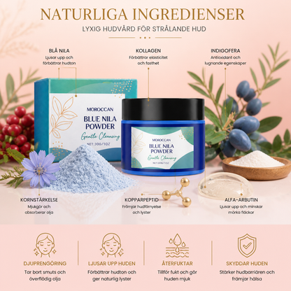 Blå Kollagen Lermask – Djuprengörande & Ljusnande Hudvårdsbehandling