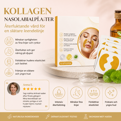 Kollagen Nasolabialplåster – Återfuktande Vård För En Slätare Leendelinje