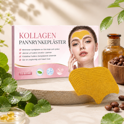 Kollagen Pannrynkeplåster – Återfuktande Vård För En Slätare Hud