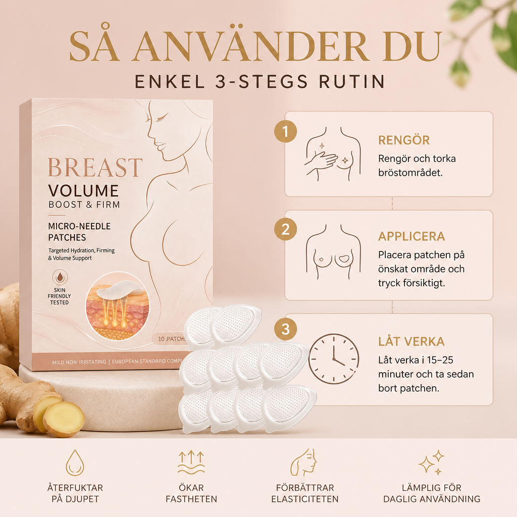 Uppstramande Bröstvårdspatch Med Ingefära & Vitamin E För Slätare Hud