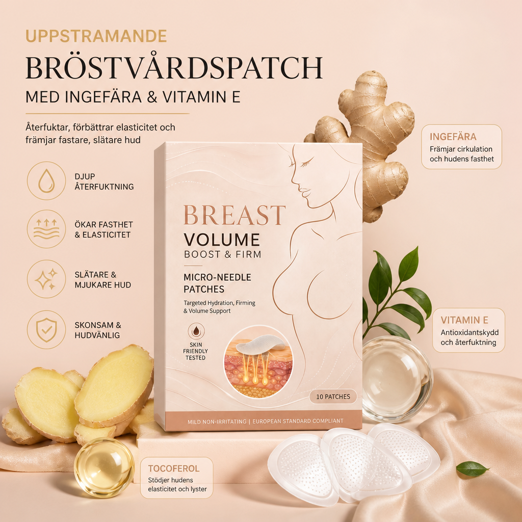Uppstramande Bröstvårdspatch Med Ingefära & Vitamin E För Slätare Hud