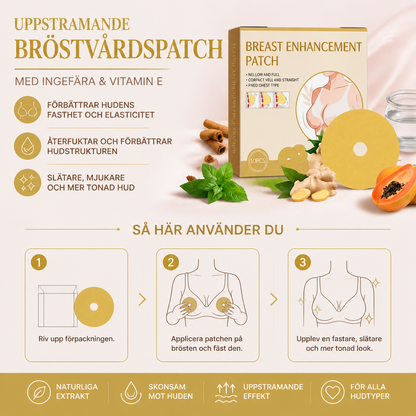 Botanisk Bröstvårdspatch För Slätare, Återfuktad Hudutseende