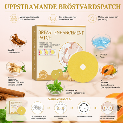 Botanisk Bröstvårdspatch För Slätare, Återfuktad Hudutseende