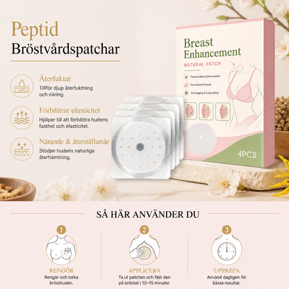 Peptid Bröstvårdspatchar För Slät Och Återfuktad Hud