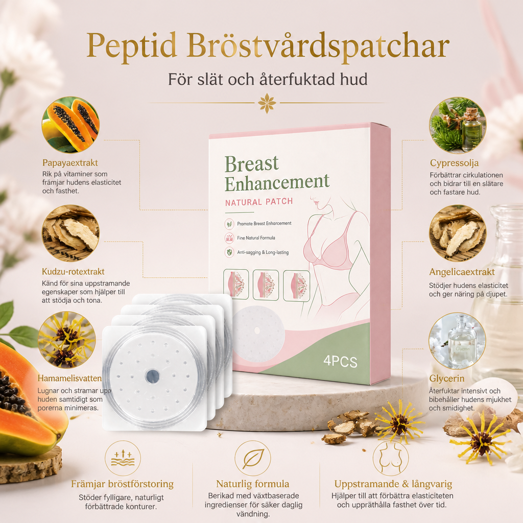 Peptid Bröstvårdspatchar För Slät Och Återfuktad Hud