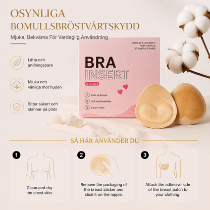 Osynliga Bomullsbröstvårtskydd – Mjuka, Bekväma För Vardaglig Användning