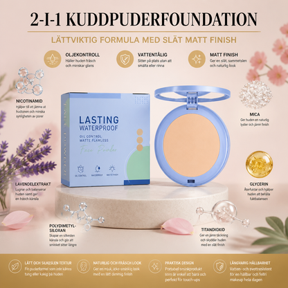 2-i-1 Cushion-puderfoundation – Lättviktig Formula Med Slät Matt Finish