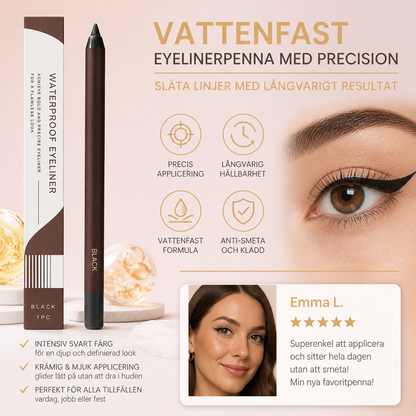 Vattenfast Eyelinerpenna Med Precision – Släta Linjer Med Långvarigt Resultat