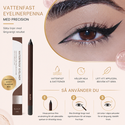 Vattenfast Eyelinerpenna Med Precision – Släta Linjer Med Långvarigt Resultat