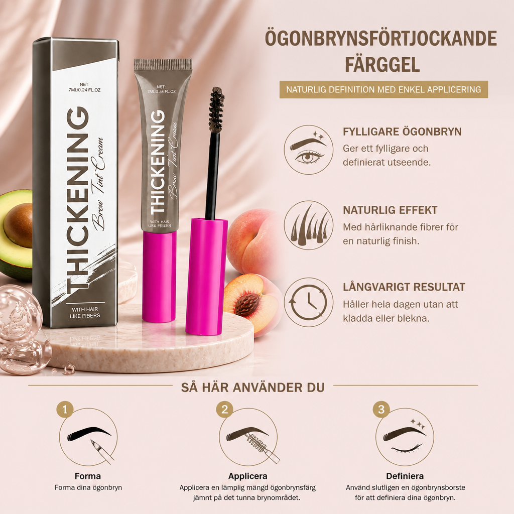 Ögonbrynsförtjockande Färggel – Naturlig Definition Med Enkel Applicering