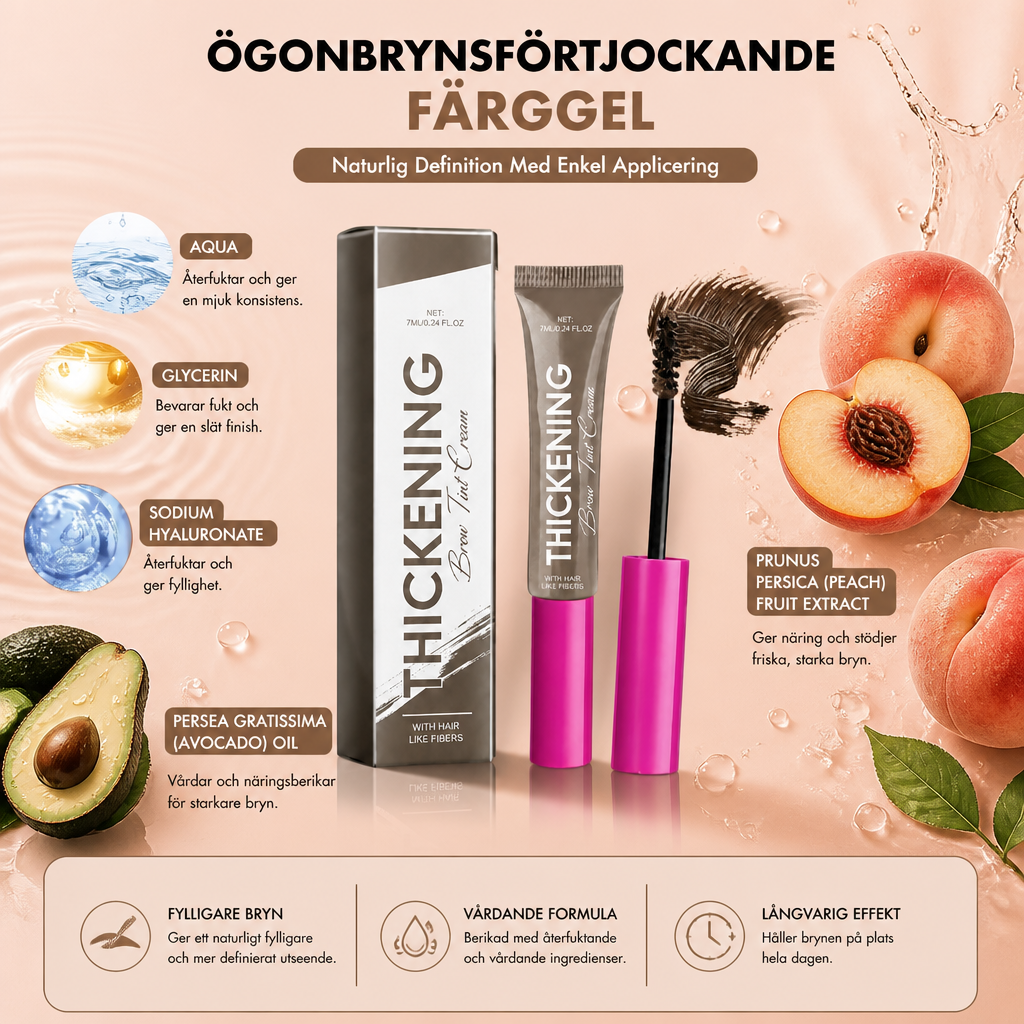 Ögonbrynsförtjockande Färggel – Naturlig Definition Med Enkel Applicering