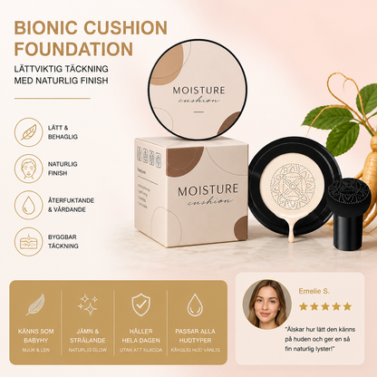 Bionic Cushion Foundation – Lättviktig Täckning Med Naturlig Finish