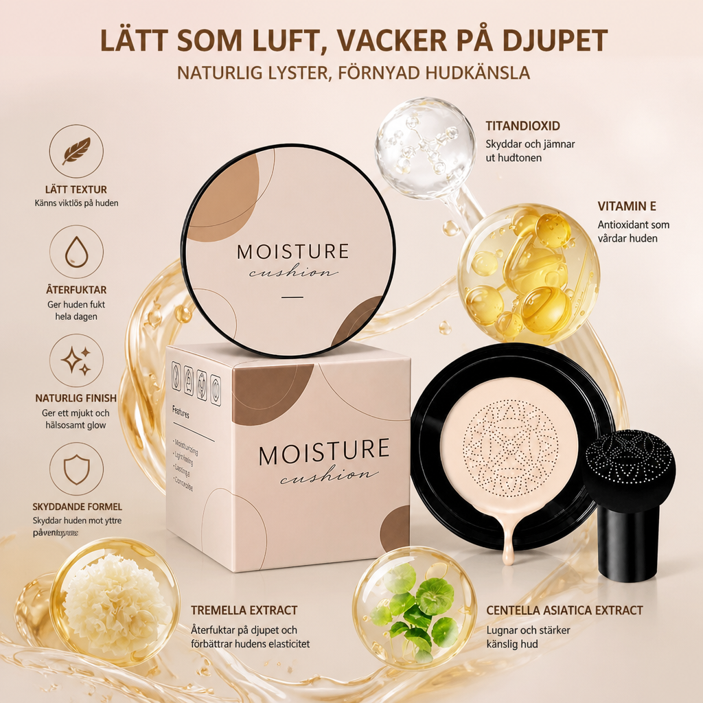 Bionic Cushion Foundation – Lättviktig Täckning Med Naturlig Finish