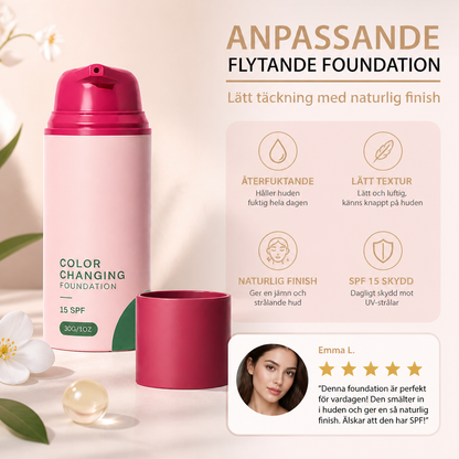 Anpassande Flytande Foundation – Lätt Täckning Med Naturlig Finish
